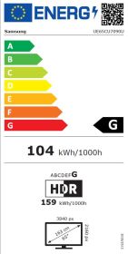SAMSUNG UE65CU7090UXZT - Samsung 65 Zoll Crystal UHD 4K Smart TV
