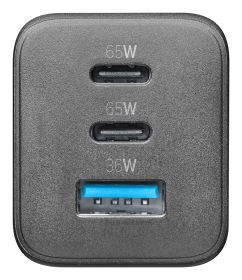CELLULAR LINE ACHUSBGAN3PD65WK - Superschnelles Kompakt Ladegerät 65W