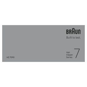 BRAUN HC7590 - Braun Haarschneider Serie 7 mit Styling-Set