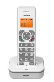 BRONDI BRAVOSTARBIANCOGRIGIO - Brondi Schnurloses Telefon mit Freisprechfunktion