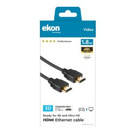 EKON ECVHDMI18METG - 1.8m geschirmtes HDMI Kabel