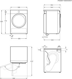 ELECTROLUX EW8HX282 - Frontlader Wäschetrockner 8kg