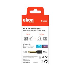 EKON ECAJACKAD35F63MG - Adattatore audio jack 3.5mm a 6.3mm