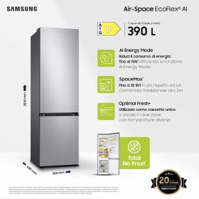 SAMSUNG RB38C603DSAEF - Samsung Combi Kühlschrank 390LT