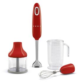 Rot Stabmixer mit Zubehör