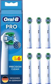 BRAUN 860892 - Braun Oral-B Pro Precision Clean Testine di Ricambio 6 pezzi