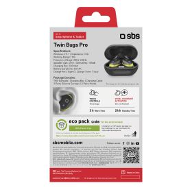 SBS Twin Bugs Pro Auricolari Stereo True Wireless