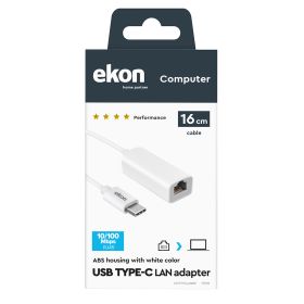 EKON ECITTYCLANMF - USB-C zu LAN Adapter