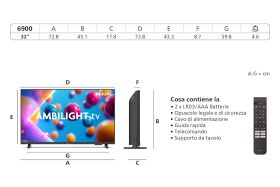 PHILIPS 32PFS6900 - TV LED 32" FHD Smart
