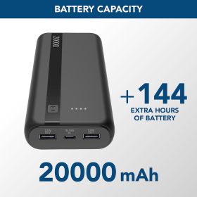 CELLULAR LINE PBENTRY20000K - Power Bank 20000mAh mit USB-C