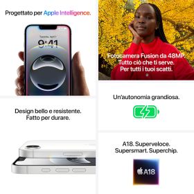 APPLE MD1W4QLA - iPhone 16e 256GB Weiß mit OLED Display