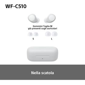 SONY WFC510W - Sony WF-C510 Auricolari True Wireless Bianchi