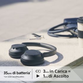 SONY WHCH720NB - Cuffie Bluetooth noise cancelling nere