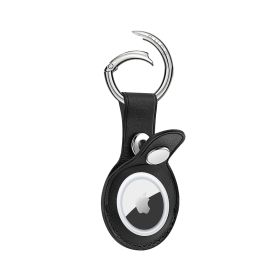 PURO ATSKY1BLK - Custodia Airtag effetto pelle nera