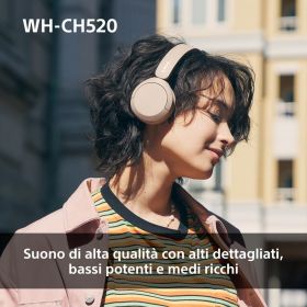 SONY WHCH520P - Sony Bluetooth On-Ear Kopfhörer Rosa