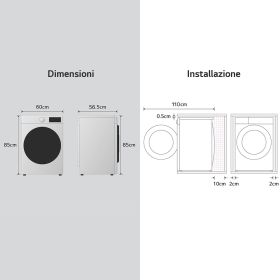 LG F4R3010NSWW - 10kg AI Waschmaschine mit Dampf
