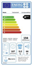 MIELE TWD640WPDE - Miele TWD640WP - Asciugatrice a pompa di calore EcoSpeed 9 kg