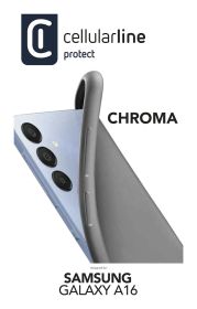 CELLULAR LINE CHROMAGALA16K - Chroma Hülle für Galaxy A16 in Schwarz