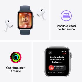 APPLE MRE53QLA - Apple Watch SE GPS 44mm Aluminium Sport