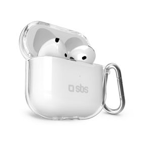 SBS TEAPCOV4T - Cover trasparente per AirPods 4