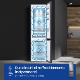 SAMSUNG RL38C776ASR - Kombiniertes Kühlschrank 387LT NoFrost