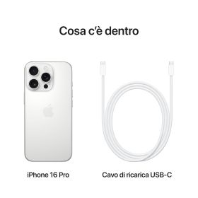 APPLE MYNE3QLA - iPhone 16 Pro 128GB Weißes Titan