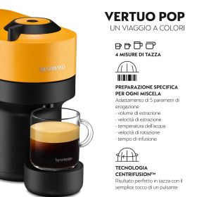 DE LONGHI ENV90Y - De'Longhi Nespresso Vertuo Pop ENV90Y Kapselmaschine Gelb