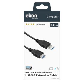 EKON ECITUSB318MFK - Prolunga USB 3.0 1,8m