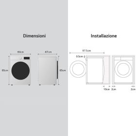 LG F4NA10S8NWK - Slim Waschmaschine 7kg Klasse A