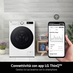 LG F2R7S09TSWC - Lavatrice Slim 9kg AI DD