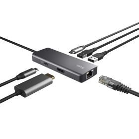 TRUST 24968 - Trust DALYX 6-in-1 USB Hub Adapter