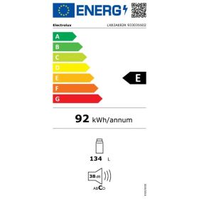 ELECTROLUX LXB3AE82R - Electrolux LXB3AE82R Untertheck-Kühlschrank