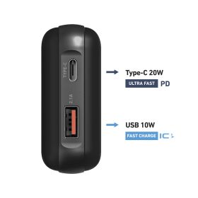 SBS TEBB10000PD20RUK - 10000mAh Powerbank USB-C 20W Schwarz