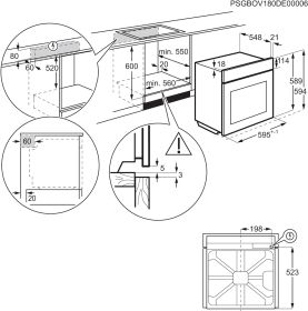 AEG GR6PB53FSB - Forno SteamCrisp 7000 con Pirolisi