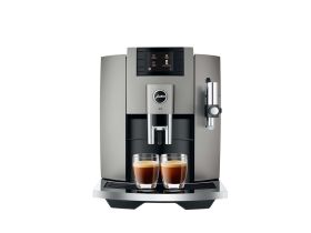 JURA E8DARKINOX - E8 Dunkel Inox Kaffeemaschine 15 Bar