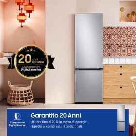 SAMSUNG RB38C607AS9EF - Kombikühlschrank 387L Edelstahl