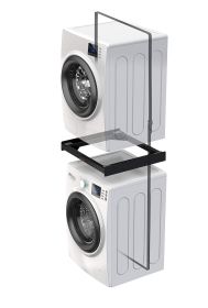 MELICONI 656138 - 656138 0718626 Verbindungs-Kit für Waschmaschine und Trockner – Schwarz