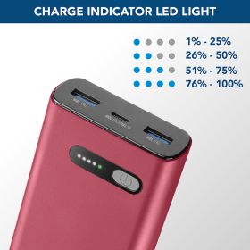 CELLULAR LINE PBFAST01PD10000R - Powerbank 10000mAh Rot