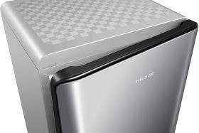 HISENSE RR106D4CDE - Silberner Kühlschrank mit Frezierzone