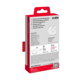 SBS TEEARPURDTWSBTW - Auricolari TWS Pure Drops Bianchi