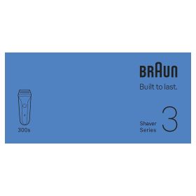 BRAUN 300SNERO 0728782 RASOIO RIC. 3LAME W&D LED AUT.30MIN. NERO