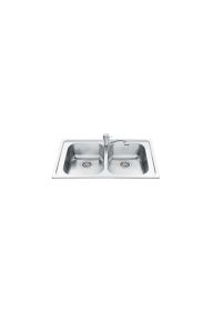SMEG SP862 - Edelstahlbecken 86cm mit doppeltem Becken