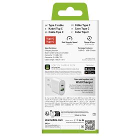 SBS TECABLETCC10W - USB-C Ladekabel 1 Meter