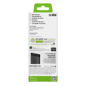 SBS TETRTC3AUL - Caricabatteria da Viaggio Type-C