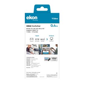 EKON ECVHDMISWITCH31 - Splitter HDMI 3 in 1