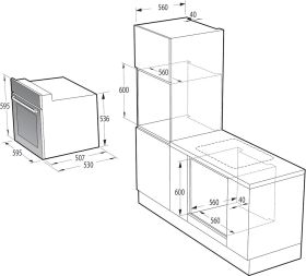 HISENSE BI62220AX - Forno multifunzione 60cm 61lt inox
