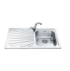 SMEG SP861S - Smeg 86CM Spülbecken mit Abtropffläche