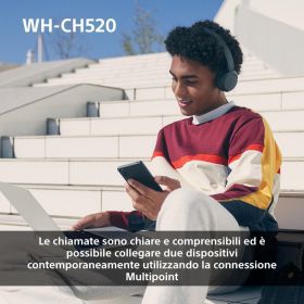 SONY WHCH520P - Sony Bluetooth On-Ear Kopfhörer Rosa