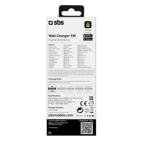 SBS TETRLHSTD89 - Caricabatterie 5W con cavo Lightning
