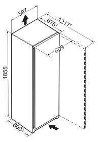 LIEBHERR FNE5207 - NoFrost Gefrierschrank 60 cm mit 7 Schubladen